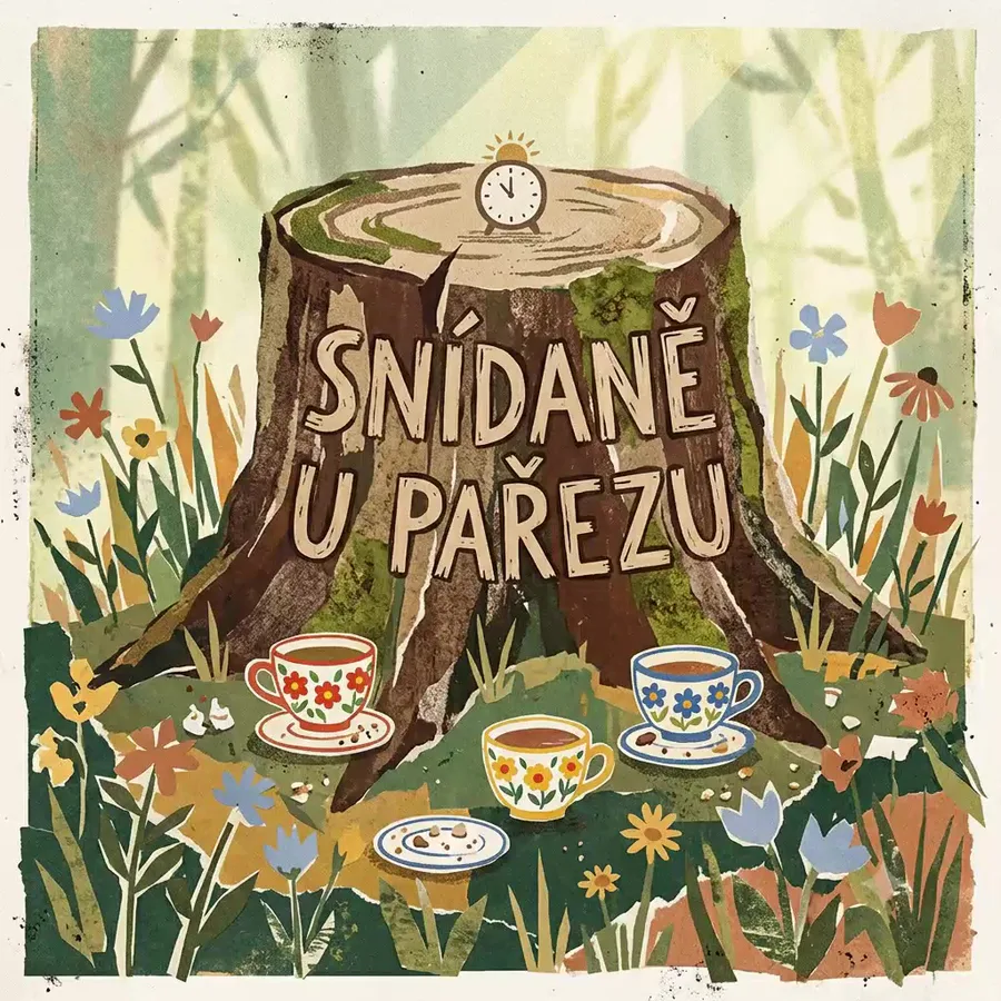 Ilustrace písničky Snídaně u pařezu